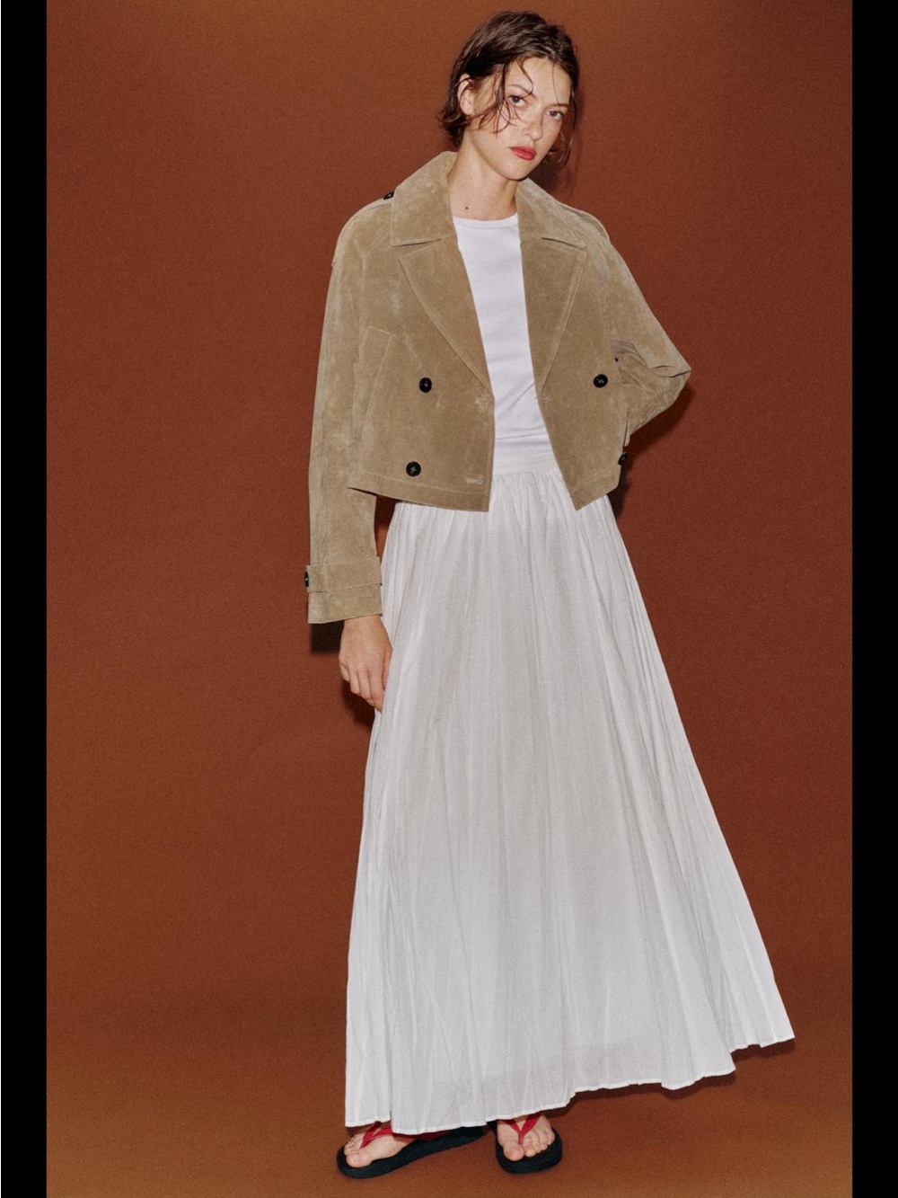 Zara Belted Maxi Skirt NWT